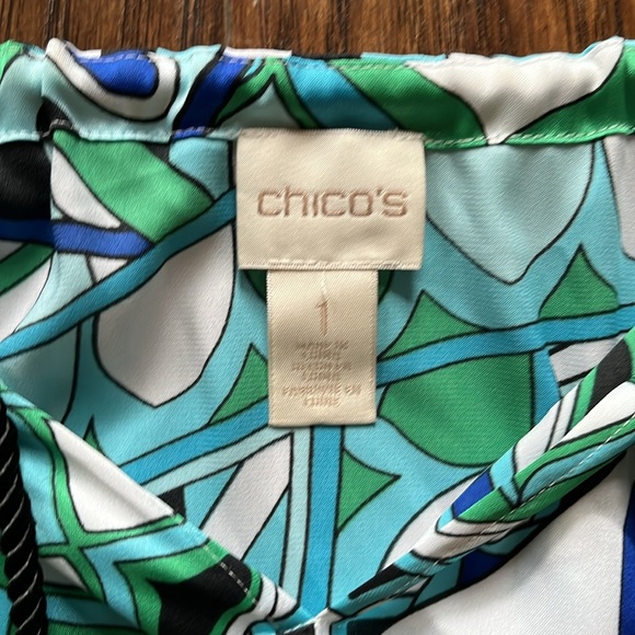 Chicos tasseled cold shoulder top, size 1 (small) - Picture 7 of 10